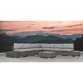 thumbnail image 3 of Living Source International 10-Piece Wicker Sectional Set plus Cushions in Gray, 3 of 3