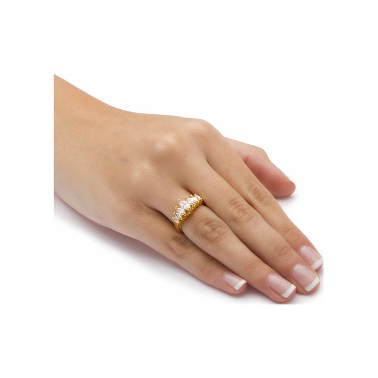 PalmBeach Jewelry Marquise CZ Ring, Gold or Platinum Plated photo 3