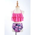 thumbnail image 2 of MSemis Kids Little Big Girls Fashion Bikini Set 2 Pieces Swimsuit,Size 6-16 Gardenia 8, 2 of 5