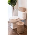 thumbnail image 2 of Kouboo La Jolla Rectangular Rattan Storage and Toilet Roll Storage Basket Decorative Storage Bins, Organizer, Household, Basket With Lid, White Wash, 2 of 6