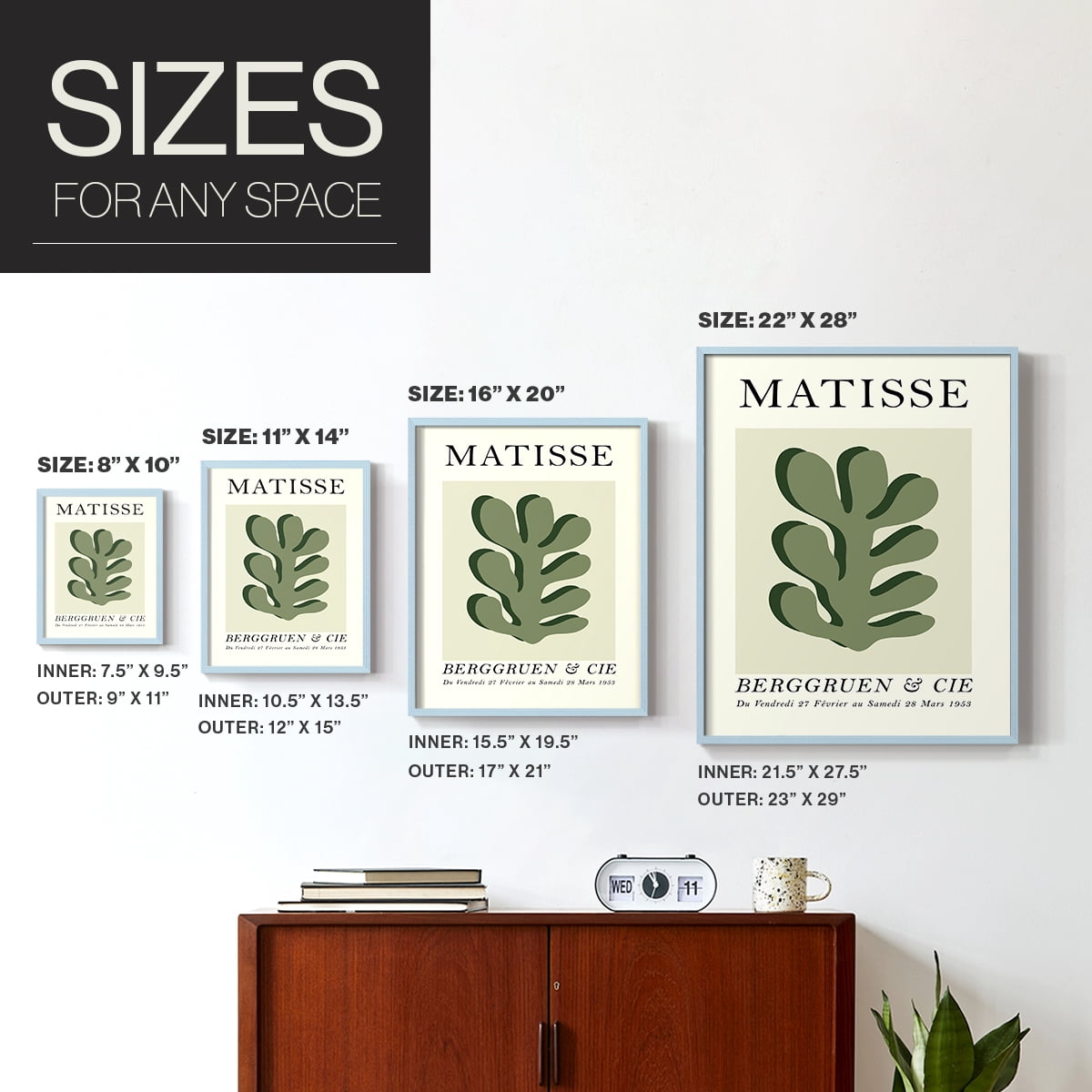 Matisse CCLXXXII in Solid Wood 8 x 10 Framed Print