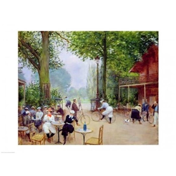 The Chalet Du Cycle in The Bois De Boulogne C.1900 Poster Print by Jean Beraud - 36 x 24 in. - Large