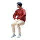 thumbnail image 2 of Figura de diorama a escala 1:64, modelo en miniatura, muñeca de juguete para diseño de escena, jardín de hadas camisa roja, 2 of 9