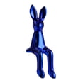 thumbnail image 4 of Escultura decorativa de conejo, estatua ligera de conejo sentado, figura creativa Azul, 4 of 9