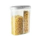 thumbnail image 2 of Xihbxyly Recipiente Hermético para Cereales, Transparente, de 2,6 L con Tapas Separadas, de Polipropileno Sin Bpa, Diseño Compacto, Ideal para Granos, Harina, Azúcar, Arroz y Refrigerios, Compacto pa, 2 of 7