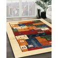 thumbnail image 2 of Ahgly Company Indoor Rectangle Contemporary Brown Red Abstract Area Rugs, 8' x 10', 2 of 6