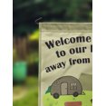 thumbnail image 2 of Printtoo Tan Welcome To Our Home Away From Home Retro Camp Trailer Personalized Camping Flags For Campers Double SidedFlagCampsiteFlagOutdoor Garden Sign, 2 of 4