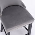 thumbnail image 4 of Historyli Go5H Velvet Upholstered Wing-Back Barstools Set Of 4, Leisure Style Bar Chairs, Barstools With Button Tufted Decoration For Home Pub And Kitchen Island, 4 of 9