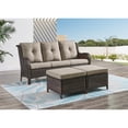 thumbnail image 4 of Pocassy  5-Piece Patio Furniture Set with Ottomans Brown/Grey, 4 of 5