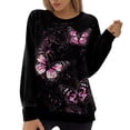 thumbnail image 1 of Ichuanyi liquidación de la moda femenina de la moda holgada manga tops de cuello redondo ICHUANYI WER202308240101, 1 of 6