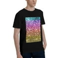 thumbnail image 2 of Bingfone Glitter Rainbow Men'S Loose Fit Short-Sleeve Pocket T-Shirt, 2 of 7