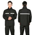 thumbnail image 2 of Raincoat set rain suit waterproof rain suit rain coat rain gear Raincoat Set Oxford Cloth Thicken Slit Type Waterproof Rain Suit with Reflective Strip for Men Women Thickened ANGGREK Otros, 2 of 6