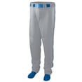 thumbnail image 1 of PANTALONES DE BÉISBOL/SOFTBOL SERIE JUVENIL CON RIBETES XS GRIS PLATA/ROYAL Augusta 1446, 1 of 1
