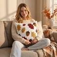 thumbnail image 4 of Throw Pillow Covers 18x18 Inch, Decorative Square Pillowcases, Farmhouse Holiday Cushion Covers for Couch Sofa Living Room Bedroom Outdoor Home Decor, 4 of 4