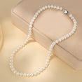 thumbnail image 4 of YONGMAN Freshwater Cultured Pearl Necklace for Women Includes Stunning Heart Gift Box | 20 inch Pearl Strand with 925 Sterling Silver Pea Clasp, 4 of 9