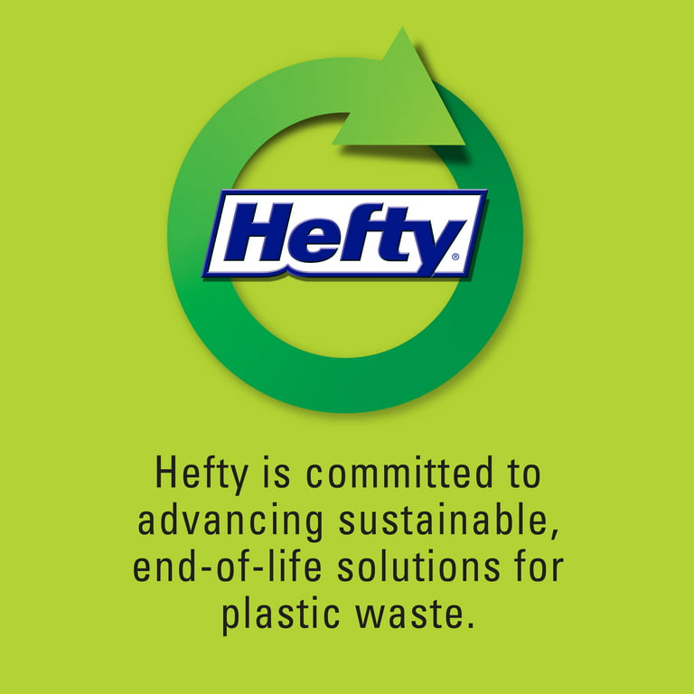 Hefty Multipurpose Easy Flaps Trash Bags, 30 Gallon, 40 Count (Pack of 6)