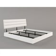 thumbnail image 6 of Mod-Arte Lyon Modern Wood and Faux Leather Upholstered Queen Bed in Glossy White, 6 of 6