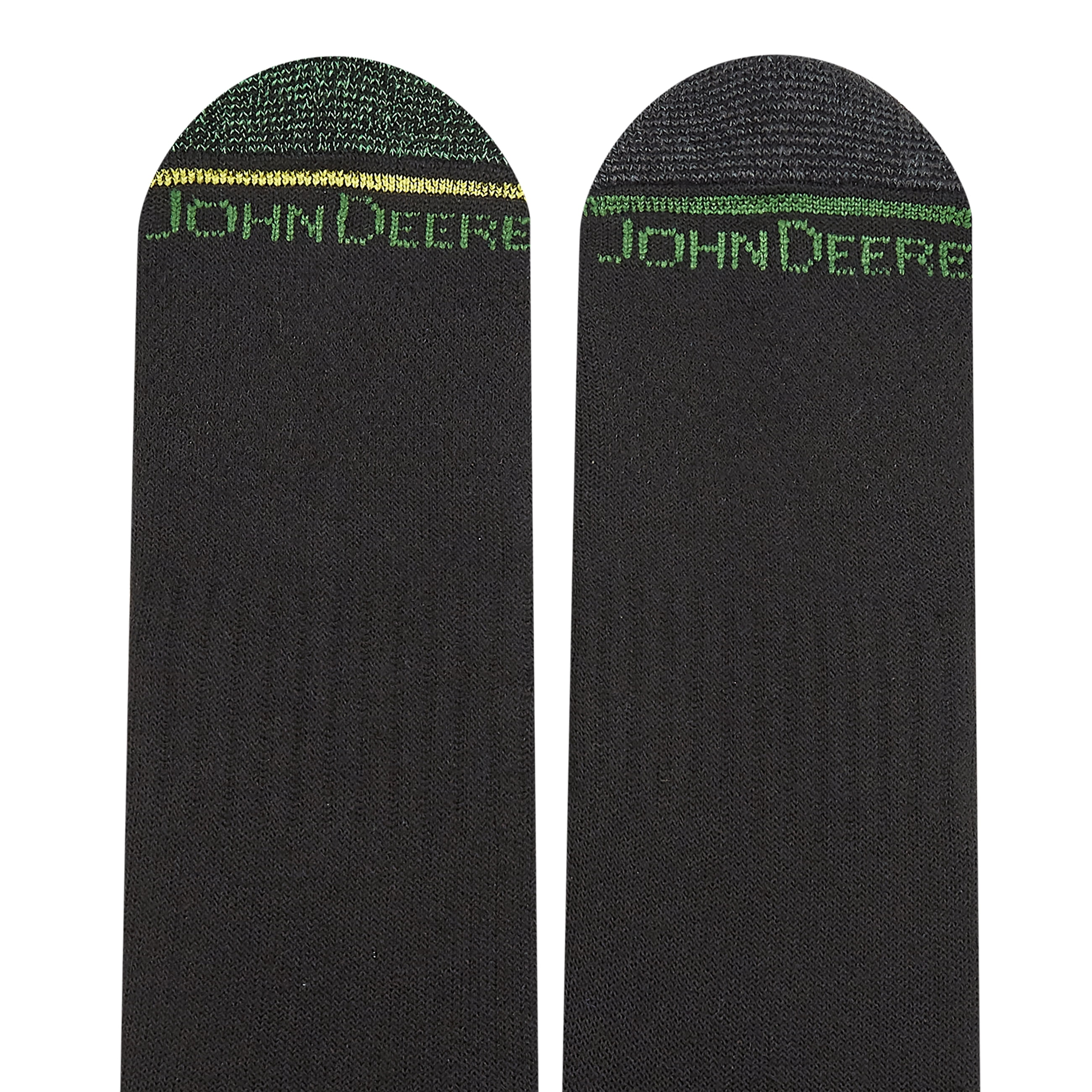 John Deere Men's Socks, Workwear Max Cushion Crew Socks, 6-Pack