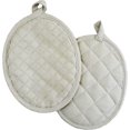 thumbnail image 1 of Pot Holder - Beige, 100% Cotton Silicon Print Pot Holder with Polyester Fill, Size 7x9 Inch, Heat Resistant for Cooking, Baking, Grilling, Microwave & BBQ. Set of 2 Kitchen Pot Holders., 1 of 2