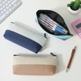 thumbnail image 6 of Pencil Pouch for Women, Tyeign Cotton Color Blocked Boat Shaped Pencil Case Small Fresh Contrasting Stationery Bag scholar Triangular Pencil Case Pencil Pouch Five Star Pencil Case Pouch, 6 of 9