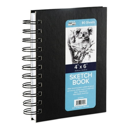 Pro Art Spiral Bound Sketch Book, 80 Sheets