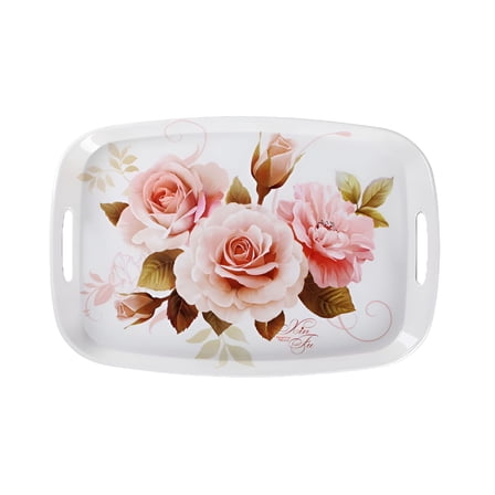 ACDANC Serving Tray Decorative Tray with Handles Multi-Purpose Rectangular Serving Trays