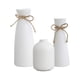 thumbnail image 4 of Juego de 3 floreros, jarrón de cerámica, adorno, botella de flores, elegante decoración Blanco, 4 of 9