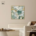 thumbnail image 2 of Art Remedy Faded Blue Abstract Canvas, 40" x 40", Gold Frame, Forest Floor, 2 of 7