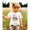 thumbnail image 2 of Promoted to Big Sister Pink Tractor Shirt for Girls Farm Sibling Reveal Pregnancy Announcement Tee Natural Shirt 4T, 2 of 7