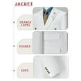 thumbnail image 3 of Elegant two-piece men's suit | Double breasted, Peak lapel, fashionable for weddings and parties, 3 of 8