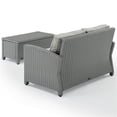 thumbnail image 4 of Crosley Bradenton 2 Piece Wicker Patio Sofa Set in Gray, 4 of 8
