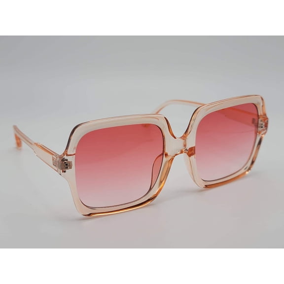 Fashion Big Square Women Luxury Sunglasses Vintage Punk Pink color