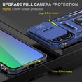 thumbnail image 2 of Allytechgroup Magnetic for iPhone 16 Pro Case with 1x Screen Protector, Rotatable Kickstand Support Car Mount Slide Camera Cover Protective Phone Case for Women Men, Navyblue, 2 of 7