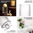 thumbnail image 4 of Efavormart 2 Pack 9" Ribbed Pedestal Glass Vases Heavy Duty Glass Candle Holder Clear Vase Jar with Ridges, 4 of 5