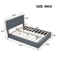 thumbnail image 5 of Queen Size Bed Frame Lift Up Storage,with Charging Station & LED Lights,USB Type C Port,Hydraulic Storage System,No Box Spring Needed, Easy Assembly,Gray, 5 of 6