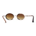 thumbnail image 4 of Pimp Rhinestone Frame Oval Rimless Metal Rim Sunglasses Gold Brown, 4 of 4