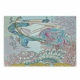 thumbnail image 1 of Mermaid Cutting Board, Cartoon Woman in Sea Sirens of Greek Myth Female Human Tail of Fish Image, Decorative Tempered Glass Cutting and Serving Board, Small Size, Pink Blue, by Ambesonne, 1 of 1