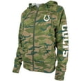 thumbnail image 2 of Women's New Era Camo Indianapolis Colts Raglan Full-Zip Hoodie, 2 of 3