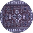 thumbnail image 1 of Ahgly Company Machine Washable Indoor Round Persian Blue Traditional Area Rugs, 7' Round, 1 of 4