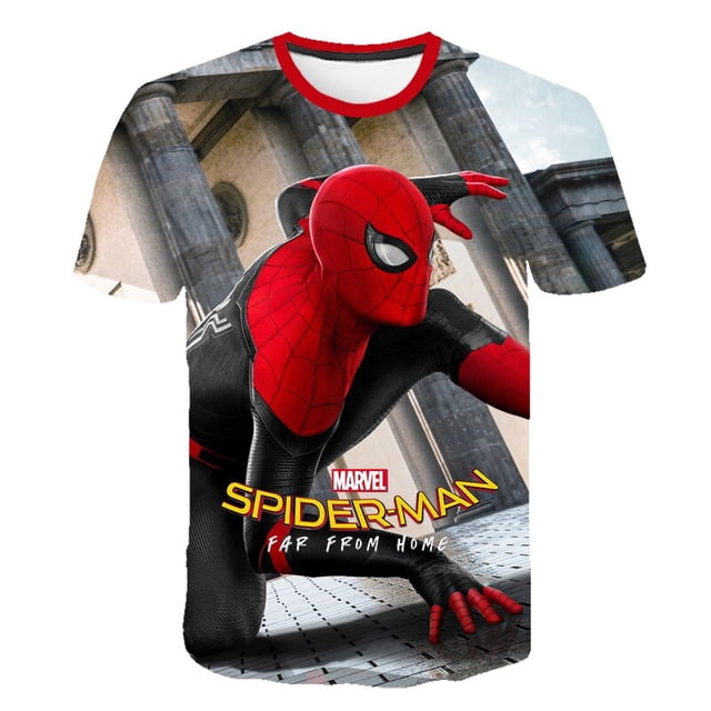 Camisetas para niños, camiseta a la moda de spider-man para niños, camiseta de Marvel para niños, ropa de verano 2022 para bebés, niños y niñas, ropa 3D kids7T zhangyuxiang CONDUJO