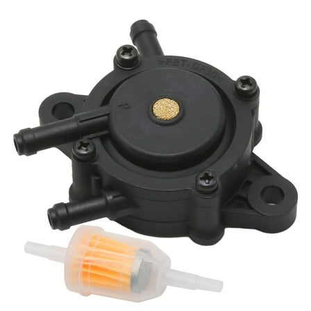 Anxingo Fuel Pump Replacement for John Deere LA Series & D Series Lawn Tractors, Includes Fuel Filter