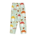thumbnail image 5 of Xecao Mushroom Bee Women's Straight Lounge Pajama Pants: The Epitome of Relaxed Sleepwear, 5 of 9