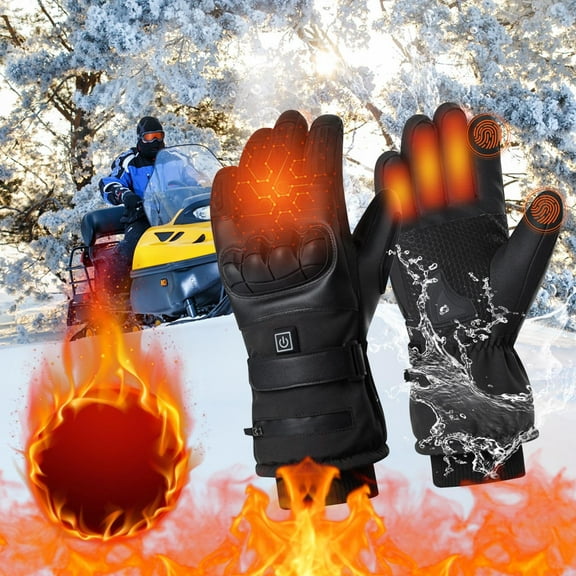 100Fens Heated Glove Liners Men Women - Battery Hand Warmer Gloves For Winter Motorcycle Skiing Camping Fishing Hunting