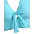 thumbnail image 5 of Puntoco Womens clearance,Swimsuit Women Sunflower Print Bikini Set Push Up Bathing Swimwear High Waist Swimsuit Blue, 5 of 9