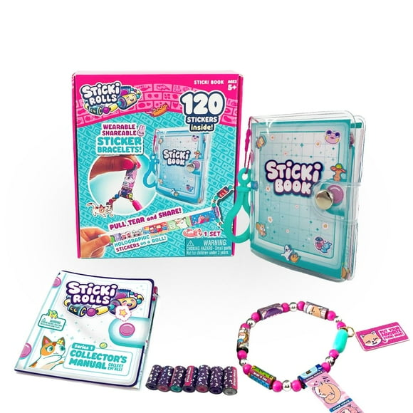 Pulsera Sticki Rolls Sticki Book con 120 pegatinas
