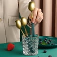 thumbnail image 4 of 10 Pcs Cuillères à Soupe Résistant à Haute Température Longue Poignée Contraste Couleur Brillant Surface Salle à Manger en Acier Inoxydable Réutilisable Crème Glacée Dessert Cuillères Outil de Cuisine, 4 of 8