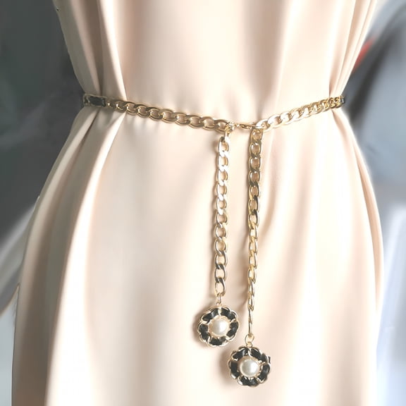 TELOLY Chain Belt for Women Waist Chain Belt Chunky Gold Chain Belt