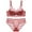 Red, variant on Women's French Sexy Gathering Large Size Bra Set Ultra-Thin Big Breasts Shows Small Collection