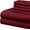 Burgundy Solid, variant on 6 Piece Luxury Bed Sheet Set - 18 Inch Deep Pocket - 400 Thread Count - 100% Egyptian Cotton - Extra Soft and Luxury - Chocolate Solid, Queen Size.