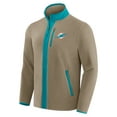 thumbnail image 2 of Men's NFL x Darius Rucker Collection by Fanatics  Tan Miami Dolphins Heavyweight Polar Fleece Full-Zip Jacket, 2 of 6